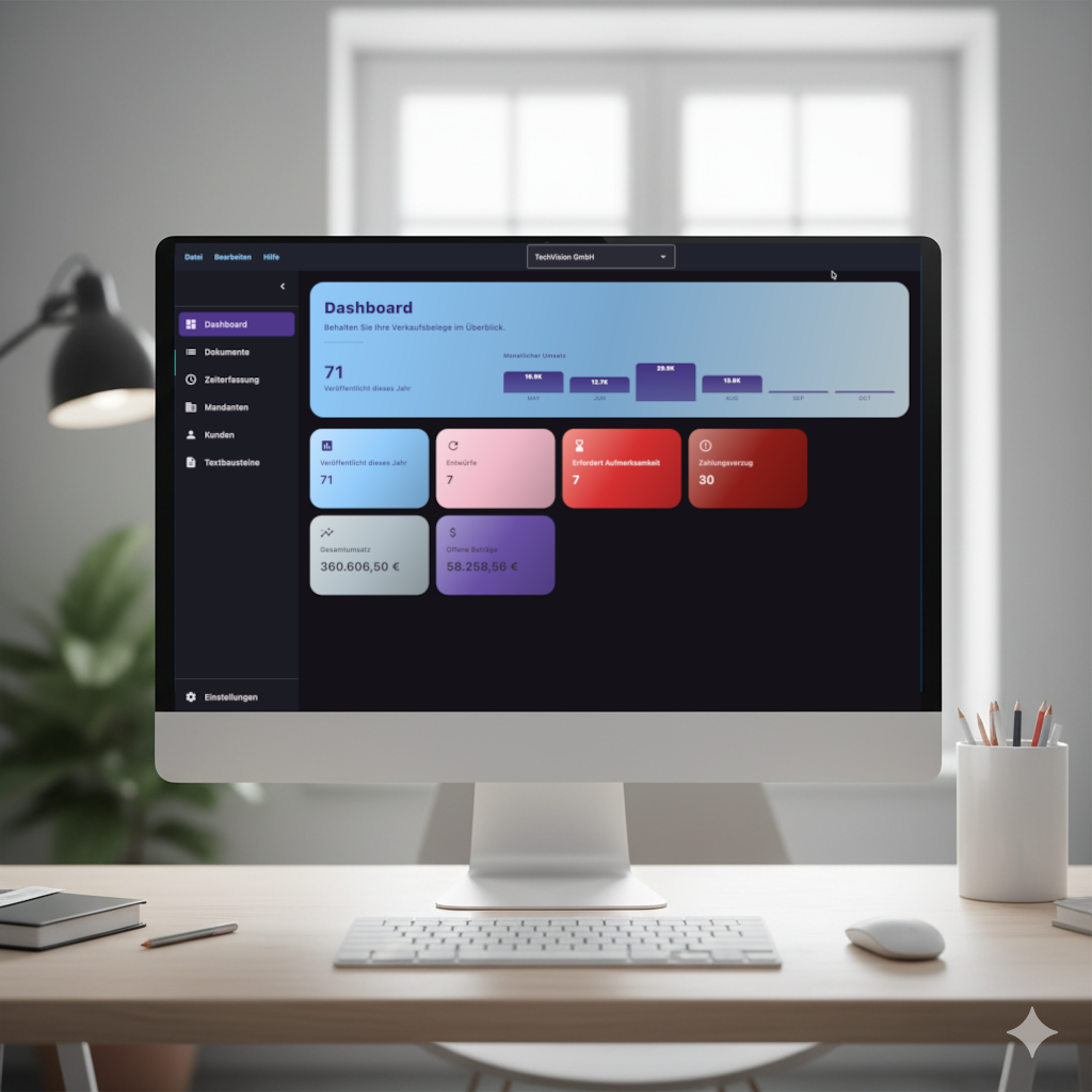 AGYNAMIX Invoicer Dashboard Preview