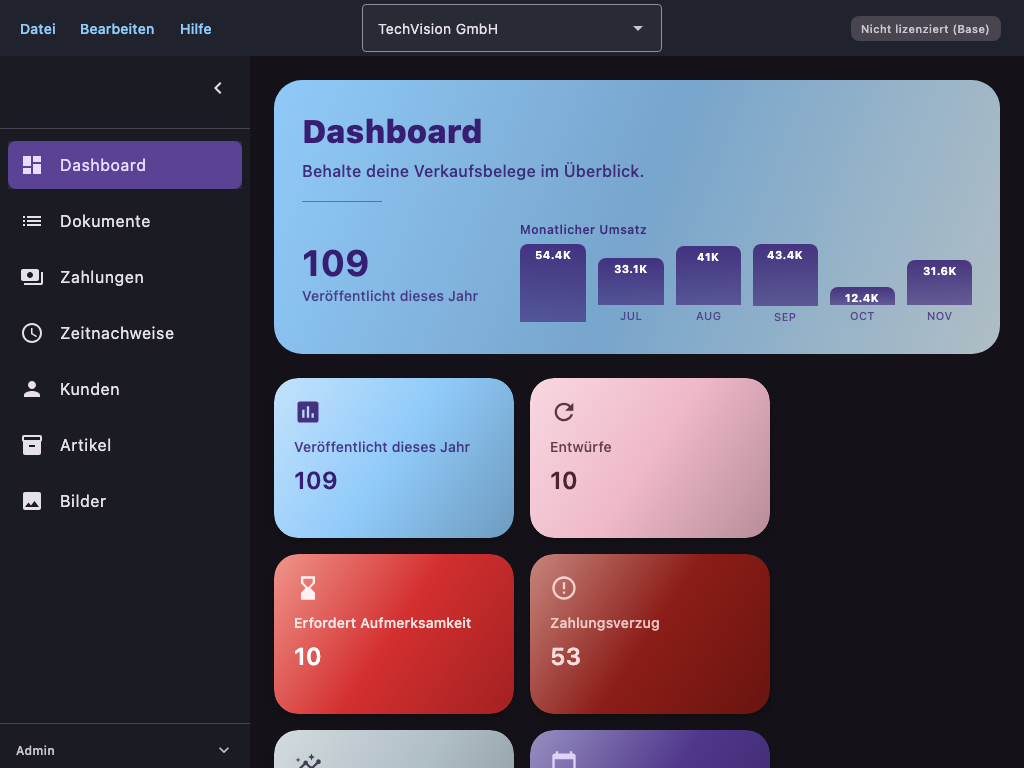 Beispiel-Screenshot aus dem automatisch erzeugten Benutzerhandbuch